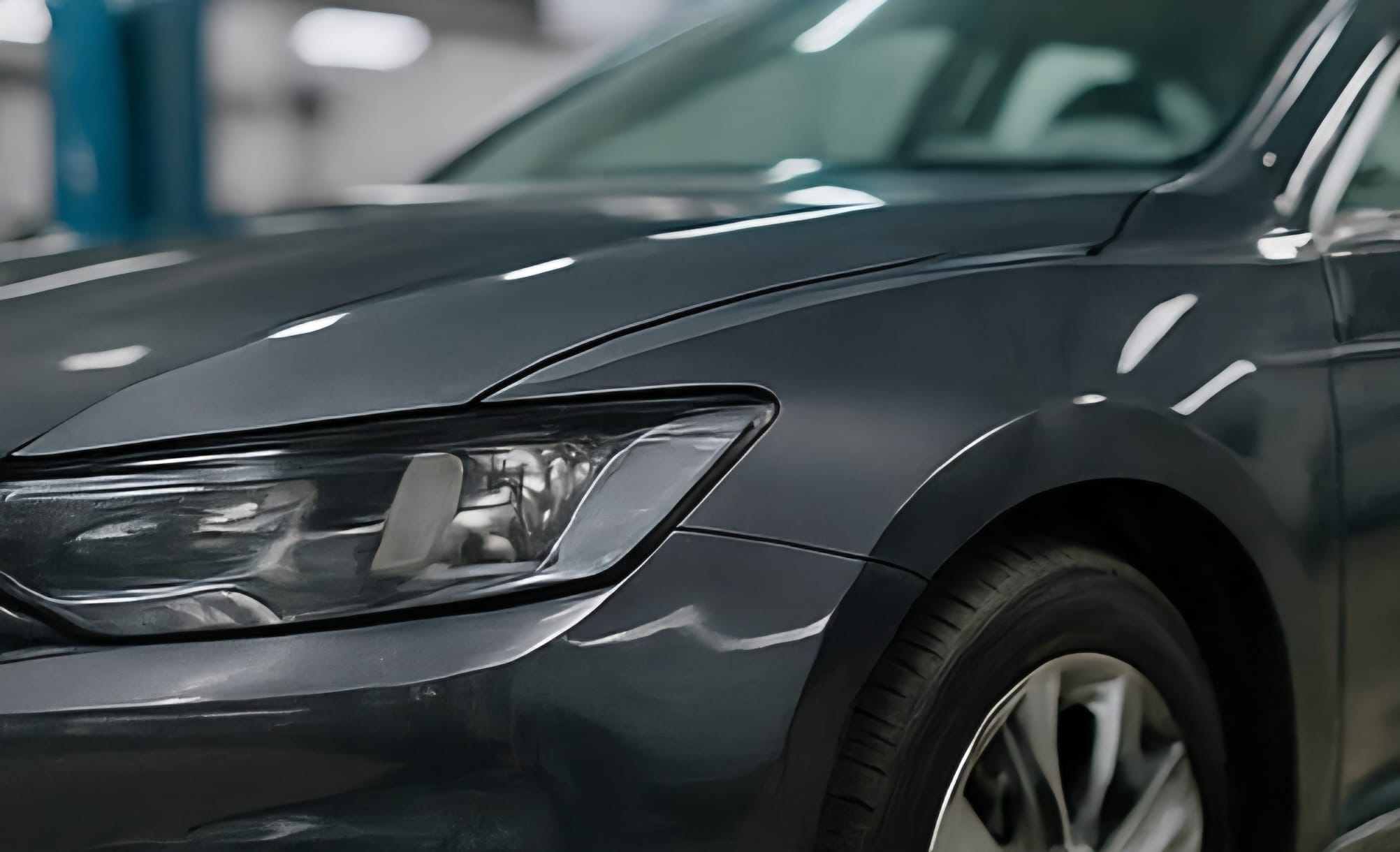 Auto nach der Lackierung