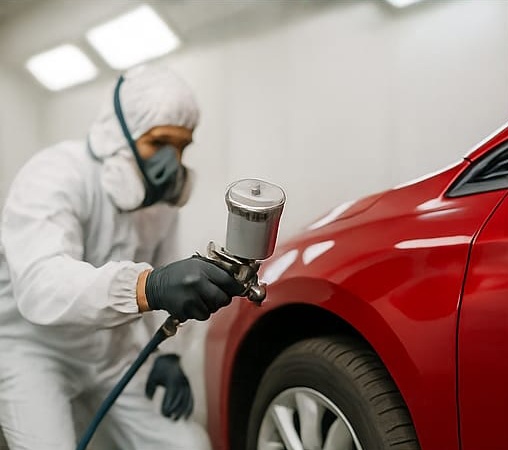 Komplettlackierung eines Fahrzeugs