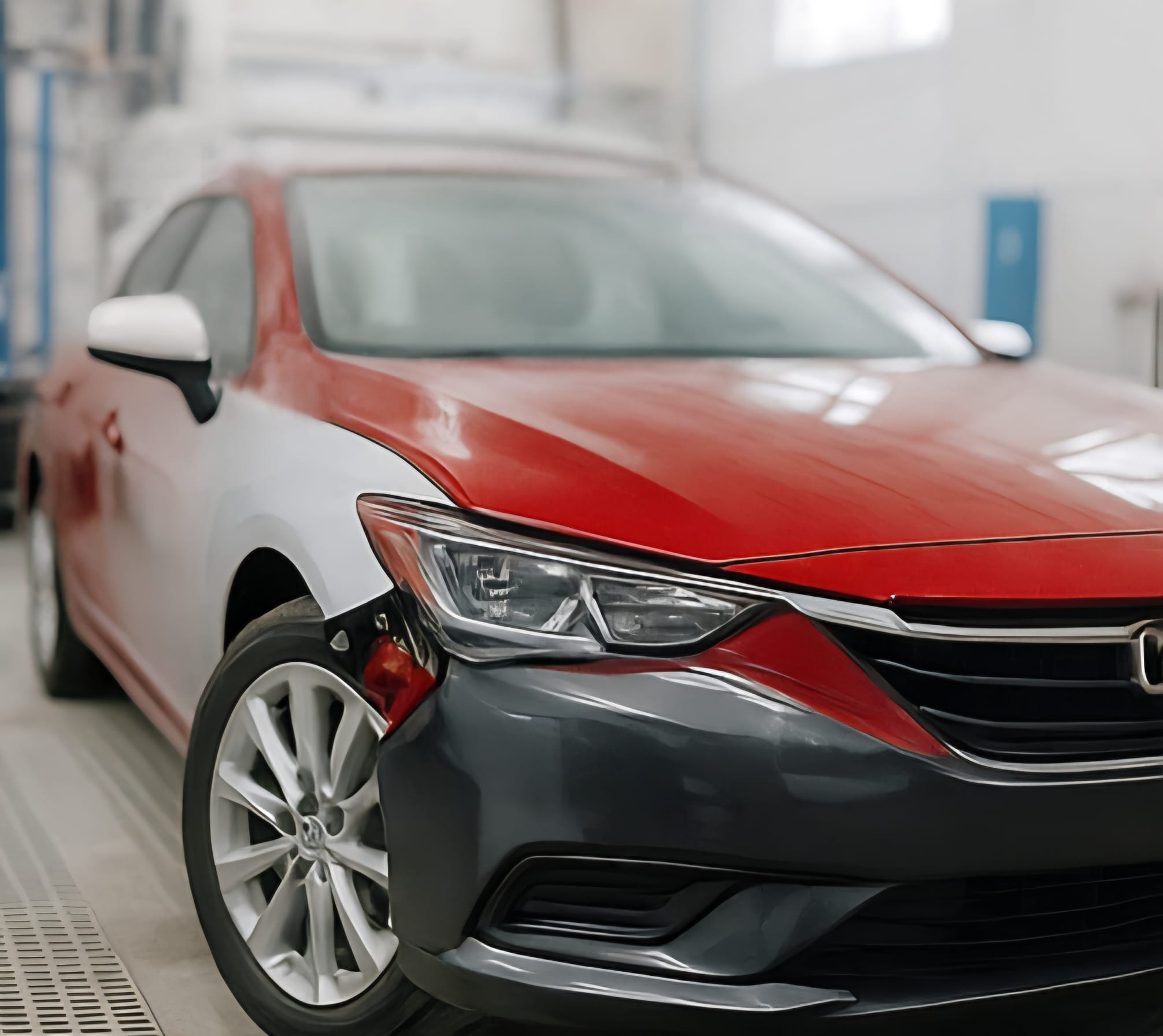 Unfallinstandsetzung mit Karosserie- und Lackarbeiten